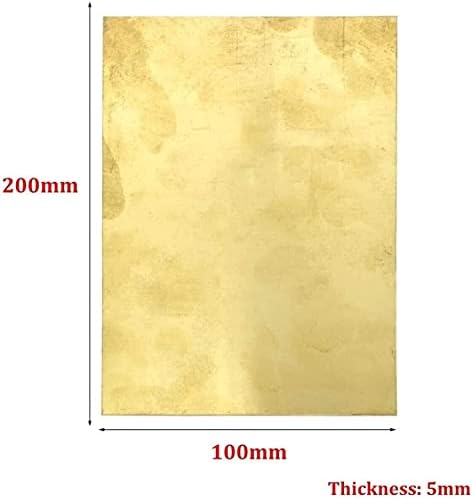 Фолио от меден лист YIWANGO 1 Бр. Метална плоча от меден лист 100 мм x 200 мм, Дебелина на Месингова табела, Медни листа