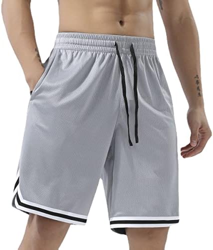 AOPAOSP Активни Спортни къси Панталони за мъже за Бягане, Баскетболни Шорти за Мъже с Джобове с цип