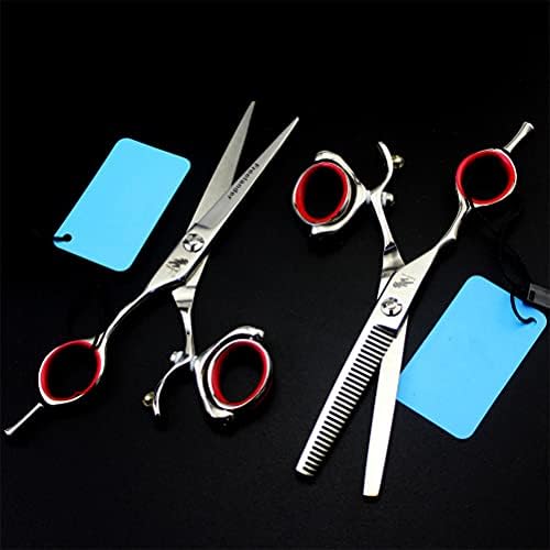 DSXZM Комплект Ножици за Подстригване, Професионален Набор от фризьорски ножици, 440C за Мъже и Жени, Комплект за прически