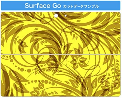 стикер igsticker за Microsoft Surface Go/Go 2, Ультратонкая Защитен Стикер за тялото, Скинове 000746, Жълт Лист