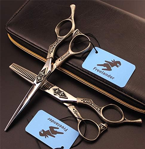 XJPB Ретро Комплект Ножици За Стригане На 6.0 Инча Фризьорски салон Висококачествени Бръснене Ножици Професионален Салон
