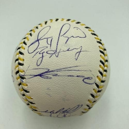 2006 Бейзбол екип на All Star Game Подписа бейзболни топки Ichiro Suzuki Roy Halladay MLB Автентични - Бейзболни топки