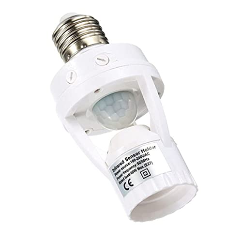 PIR Датчик за Движение Led Лампа Адаптер за притежателя на Лампи Регулируем Сензор за Автоматично включване/изключване на Светлината E27 Основния Винт AC 85 В-265 В за Гара