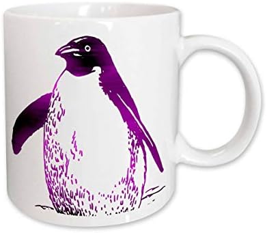 Керамична Чаша 3dRose Purple Penguin Birds Animal Art, 15 Грама