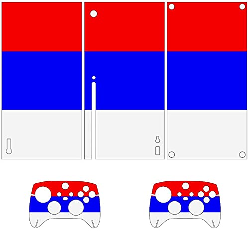 Сръбски флаг Скинове за конзолата Xbox SeriesX И контролер Vinyl Стикер на корицата (Xbox seriesX)