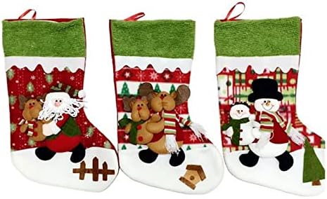 Чорапи DEFLAB, Коледни Подаръци за Отглеждане, Чанти с Медальонами под формата на Елхи, Чанти за бонбони, Коледни Чорапи