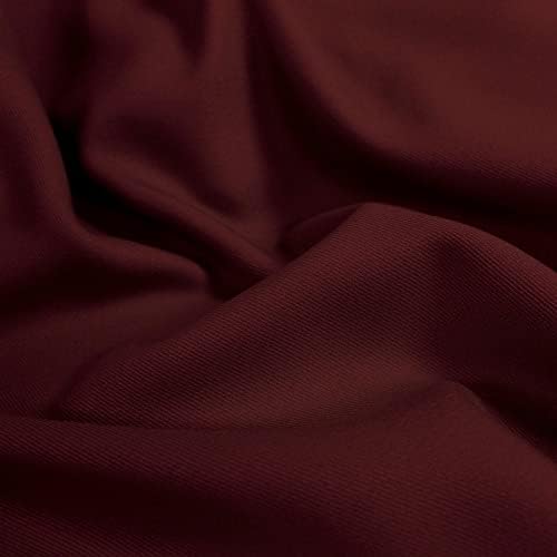 Габардиновая тъкан от полиестер Delaney цвят Бордо by The Yard за костюми, Палта, Панталони /Слаксов, Униформи - 10056