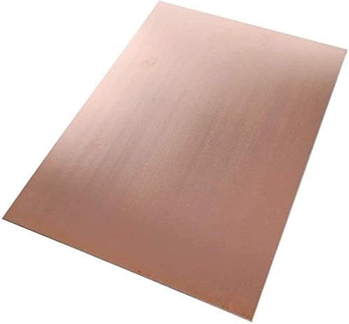 NIANXINN Мед метален лист Фолио табела 0,8 x 100 x 150 мм Нарязани Медни метални пластини (Размер: 100 мм x 150 мм x