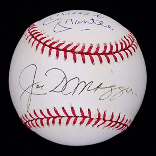 Безупречни и Бейзболни топки Мики Mantle & Joe DiMaggio с двоен подпис OAL JSA LOA - Бейзболни топки с автографи