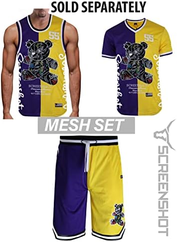 СНИМКА на Мъжки къси Панталони от Вкара плат Premium Urban Sreetwear Fashion Баскетбол Mesh Shorts - Спортни Шорти от