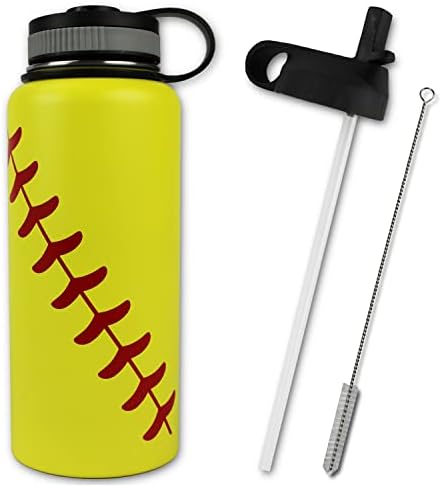 Urbanifi Бутилка за вода, Бейзболен чаша за Софтбол, 32 грама, Подарък за майка, Мъжки Фляжка, Спортна Бутилка за вода