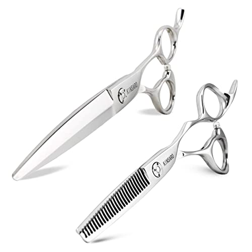7-ИНЧОВ фризьорски ножици ножица за подстригване на коса плъзгащи ножица за подстригване на коса 5,75-цолови ножица за изтъняване на коса филировочные ножици Kinsaro