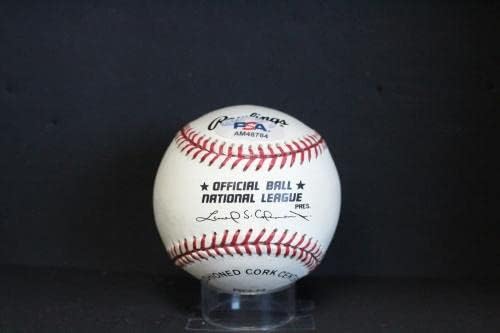 Монте Ървин с автограф (HOF 73) Автограф за бейзбол Auto PSA/DNA AM48784 - Бейзболни топки с автографи
