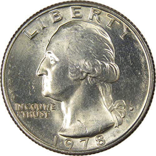 1978 D Washington Quarter BU Не Циркулационни Монети, Монетен двор на щата 25c са подбрани Монета в САЩ