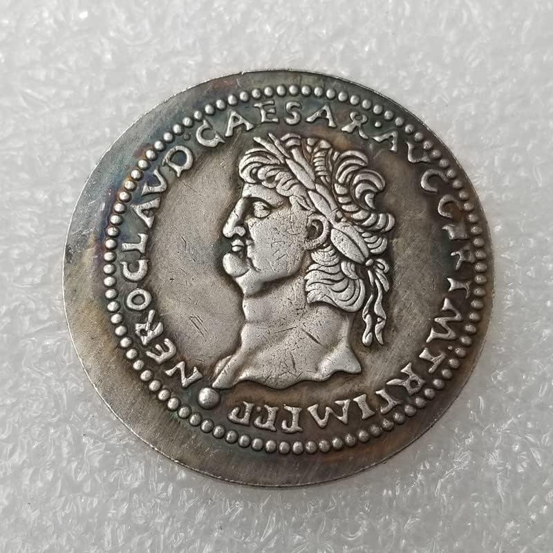 Старинните Занаяти Римски Медни Монети Със Сребърно Покритие Състарени Сребърни Долара Сребърни Кръгли Чуждестранни Монети Антични Колекция #3427