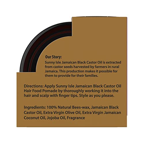 Хранителна Брилянтин за коса Sunny Isle Extra Dark автоматичен контрол и измерване Black с Рициново масло, 4 грама |