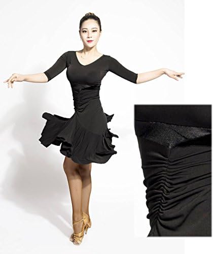 SCGGINTTANZ G3028 Професионални Рокля За Латино Танци балната зала с Двустранно Носимым Дизайн Диаметър Dress