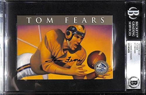 #27 Това е първото От 1998 Ron Mix HOF Платина Футболни картички Autos (Звезда), Футболни топки БГД с автограф