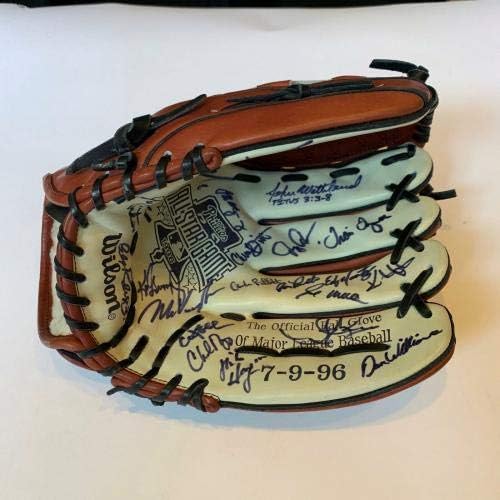 1996 Ръкавици с автограф от екипа на All Star Game Кен Гриффи-младши Марк Mcgwire Arod JSA COA - Ръкавици MLB С автограф