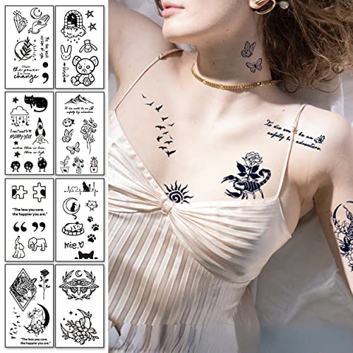 Стикер с татуировка INTEROOKIE Herbal juice полупостоянная здрав водоустойчив стикер с имитация на татуировка Herbal tattoo sticker (Y088)