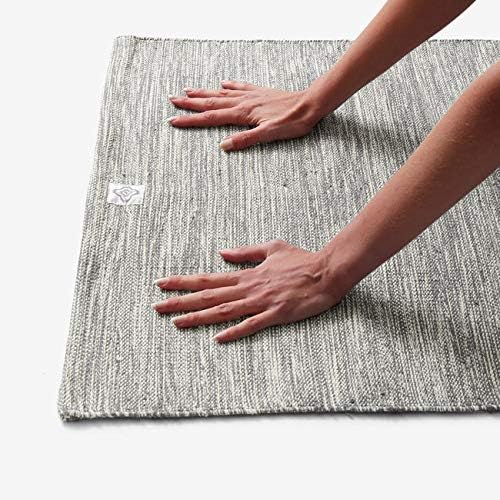 Памук килимче За Йога Domyos Нежно 4 мм - Сив В Пунктираната