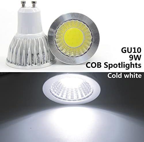 AGIPS Wide Voltage Светлини 1 опаковка лампите led Прожектор LED GU10 COB 9 W Топло Студено бяло MR16 12 В RGB Лампа E27 E14 5 W RGB 16 Промяна на цвета на Битови лампи (Цвят: OneColor)