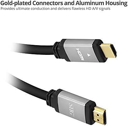 Кабел SIIG Ultra High Speed HDMI - 12 метра, кабел HDMI 2.1, поддържа висока резолюция до 8 Към @ 60 Hz, 48 gbps, HDCP