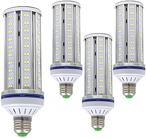 Led царевичен лампа E26 40 Вата (4 бр.), което е равно на 400 W, Дневен Бяло 6000 К, AC100-265V, Без регулиране на яркостта за домашно осветление, Цокъл E26, 4000 Lm