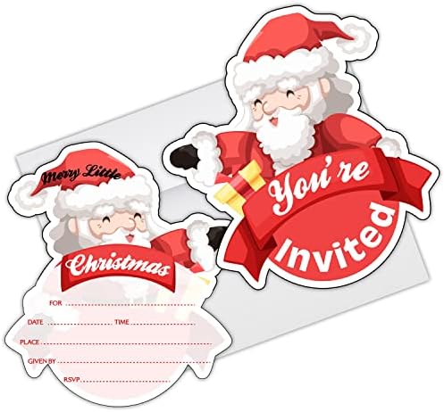 Покани за Коледно парти Картичка на Чужденец (15 безплатни картички с 15 конвертами), за да проверите за Коледно парти,