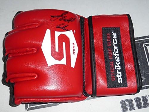 Скот Кокър е Подписал Официалната Бойцовскую Ръкавицата StrikeForce PSA/DNA COA Auto'd Bellator - Ръкавици UFC с автограф