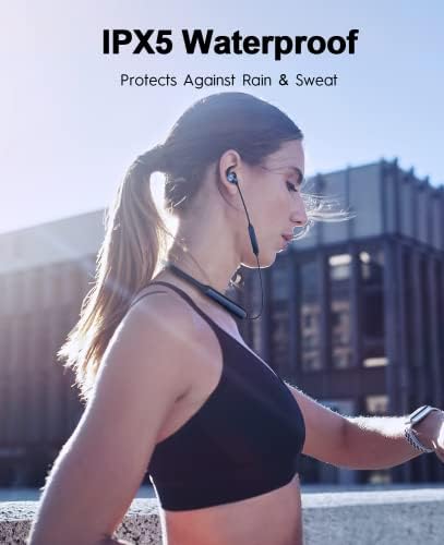 Безжични Bluetooth Слушалки Tecno с активно Шумопотискане с микрофон, Време на възпроизвеждане на Bluetooth-слушалки с шейным ръб 38 часа, Слушалки, Bluetooth 5.1 с магнитен