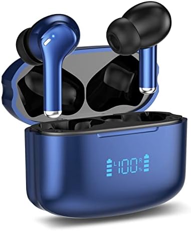 Безжични слушалки с активно шумопотискане 2 ЕЛЕМЕНТА, Слушалки, Bluetooth 5.3 с 6 микрофони, Безжични втулки с функция за откриване на Ture в ухото, Водоустойчив стерео слуш?
