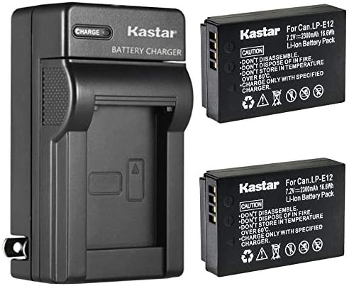 Подмяна на стена зарядно устройство Kastar AC за батерия Canon LP-E12 LPE12, Зарядно Canon LC-E12 LC-E12E, Canon EOS M50, EOS M50 Mark II, EOS M100, EOS M200, фотоапарат EOS Rebel SL1