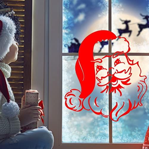 NEARTIME Весели Коледни Стикери за стена, Подвижни Коледни Художествени Етикети, Коледни Стикери по прозорците, Офис Декорации за детската и хола в тъмното, осветителн