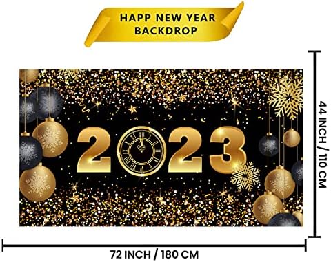2023 Коледна Украса за парти Банер нова година Фон за Снимки на Нова Година, Рожден Ден 2023 Новогодишния Реквизит за