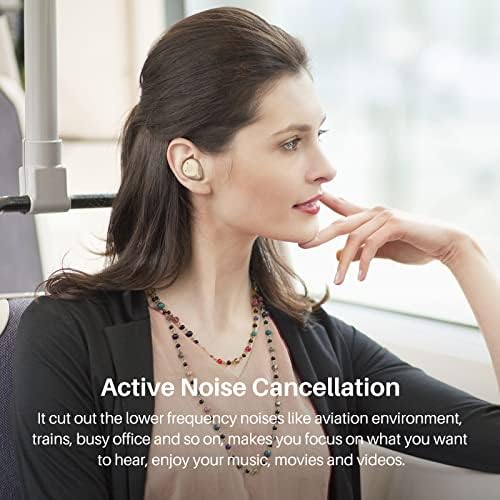 TOZO NC9 Версия 2022 Хибридни Безжични слушалки с активно Шумопотискане, ушите IPX6 Водоустойчив Bluetooth стерео слушалки 5.3, Вълнуващ звук на Слушалки с микрофон с дълбок бас
