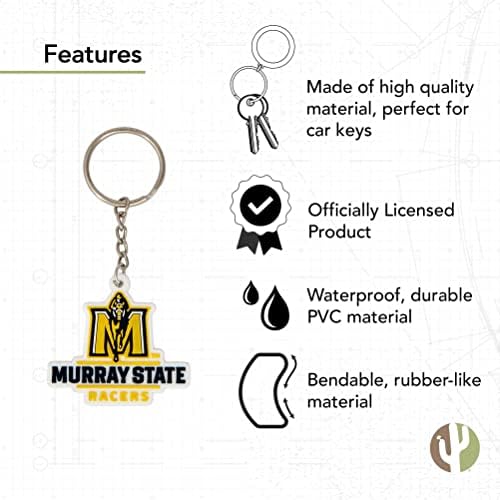 Пустинен Кактус Ключодържател от колата Murray State University за Състезатели MSU (PVC A)