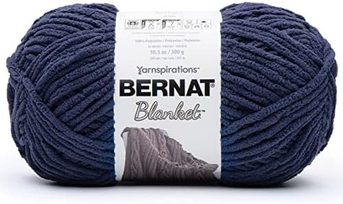 Прежди за завивки Bernat - 2 Големи Топчета - Сини Нюанси Continuum цветове - с Игольчатым калибром (Twilight)