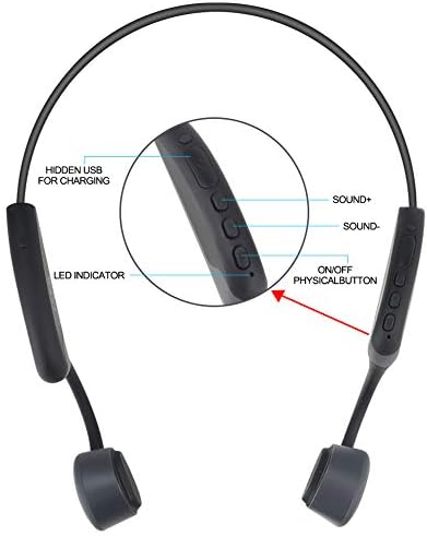 Слушалки VJJB с костна проводимост Bluetooth 5.0, Z8 с отворени слушалки, Безжични Слушалки с костна проводимост, Леки