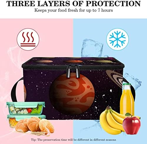 Дамски Чанта за Обяд GUEROTKR, Кутия за Обяд за Мъже, Дамски Кутия за Обяд, модел на Вселената planet galaxy
