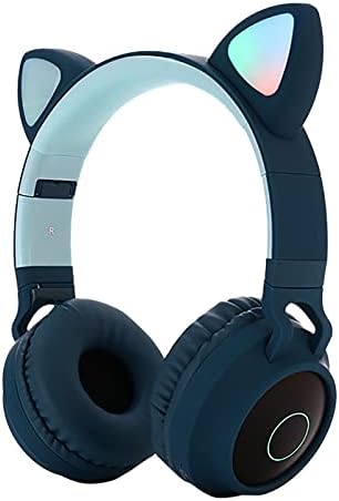 sK43U4 Слушалки с Кошачьими Уши Безжична стерео слушалки в ушите Мультяшная Детска Bluetooth слушалки