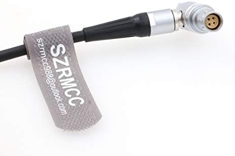 SZRMCC D-Tap-1Б 4-Пинов Разъемный захранващ Кабел за Canon EOS Mark II C100 C200 C300 C500 (кабел под прав ъгъл)