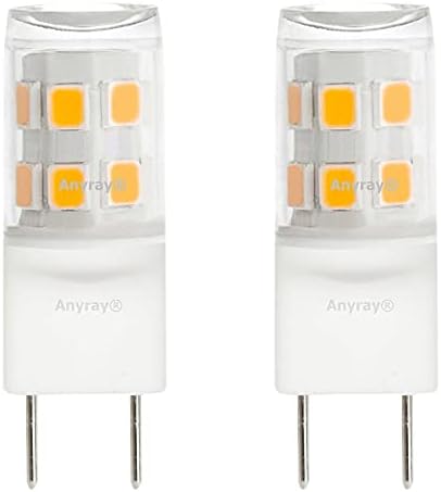 Anyray 2-Pack Led T4 2W Замяна за микровълнова фурна Samsung G8 120V ME18H704SFS с подсветка за готвене 20 W (Дневен бяло 6000 К)