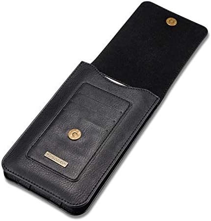 чанта-кобур за телефон DG.МИНГ Премиум-клас от естествена кожа, чанта-кобур, гайки за колан, Магнитна закопчалка, която