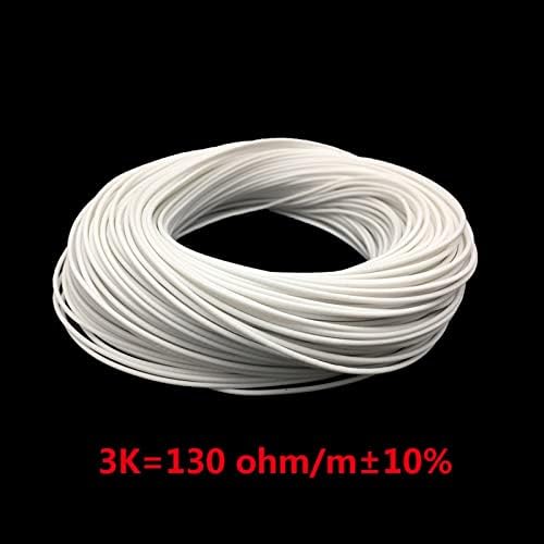 MGRAS 1K 2K 3K 6K Нагревателен кабел от въглеродни влакна, кабели за подгряване на пода от силиконов каучук, кабели за