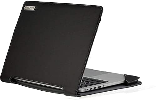 Серия Broonel - Profile - Черен Кожен калъф за лаптоп, Съвместима с 13,3-инчов лаптоп Dell Latitude 7340