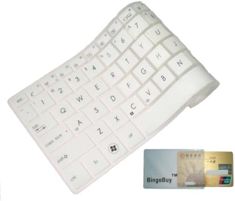 BingoBuy Полу-бял полупрозрачен ултра тънък силиконов защитен калъф за клавиатура HP ENVY 15-e 15t-e 15z-e 15z-j 15-j