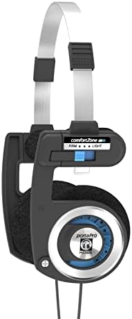 Режийни слушалки на Koss Porta Pro с калъф, Черен / Сребрист