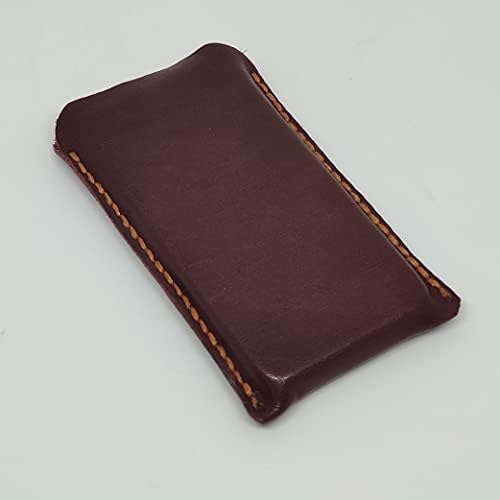 Чанта-кобур от естествена кожа за LG K42, Калъф за вашия телефон ръчна изработка от естествена кожа, Кожен Калъф-чанта