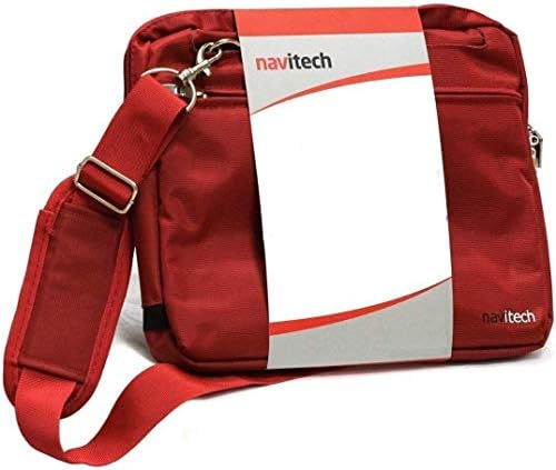 Водоустойчива чанта за лаптоп Navitech Red Sleek Премиум-клас, съвместима с лаптопа MEBERRY 14,1